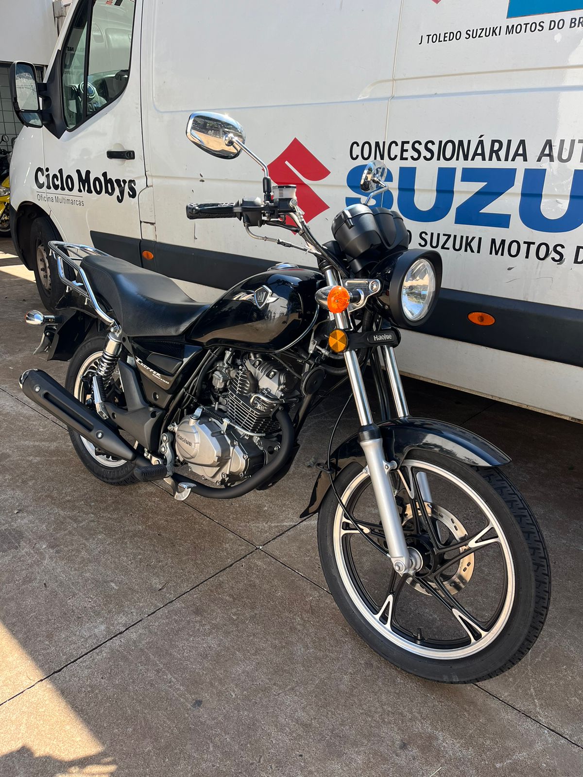 HAOJUE CHOPPER ROAD 150 PRETA 2019